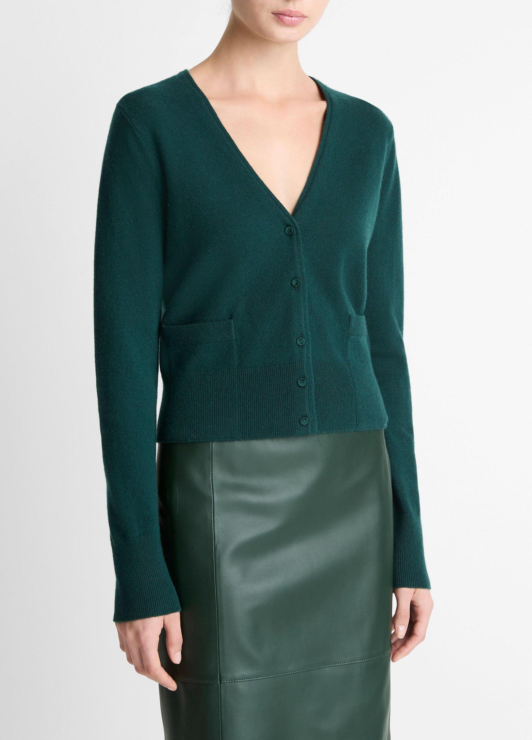 Leather Flared Knee Skirt Product Image