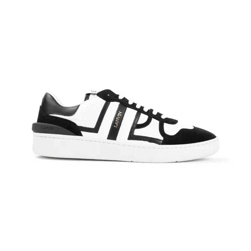 White & Black Clay Mesh Sneakers Product Image