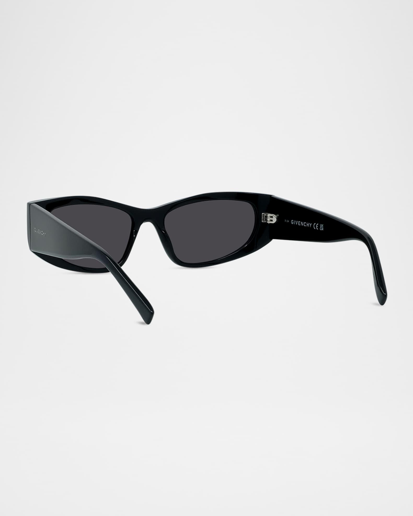 square-frame transparent sunglasses Product Image