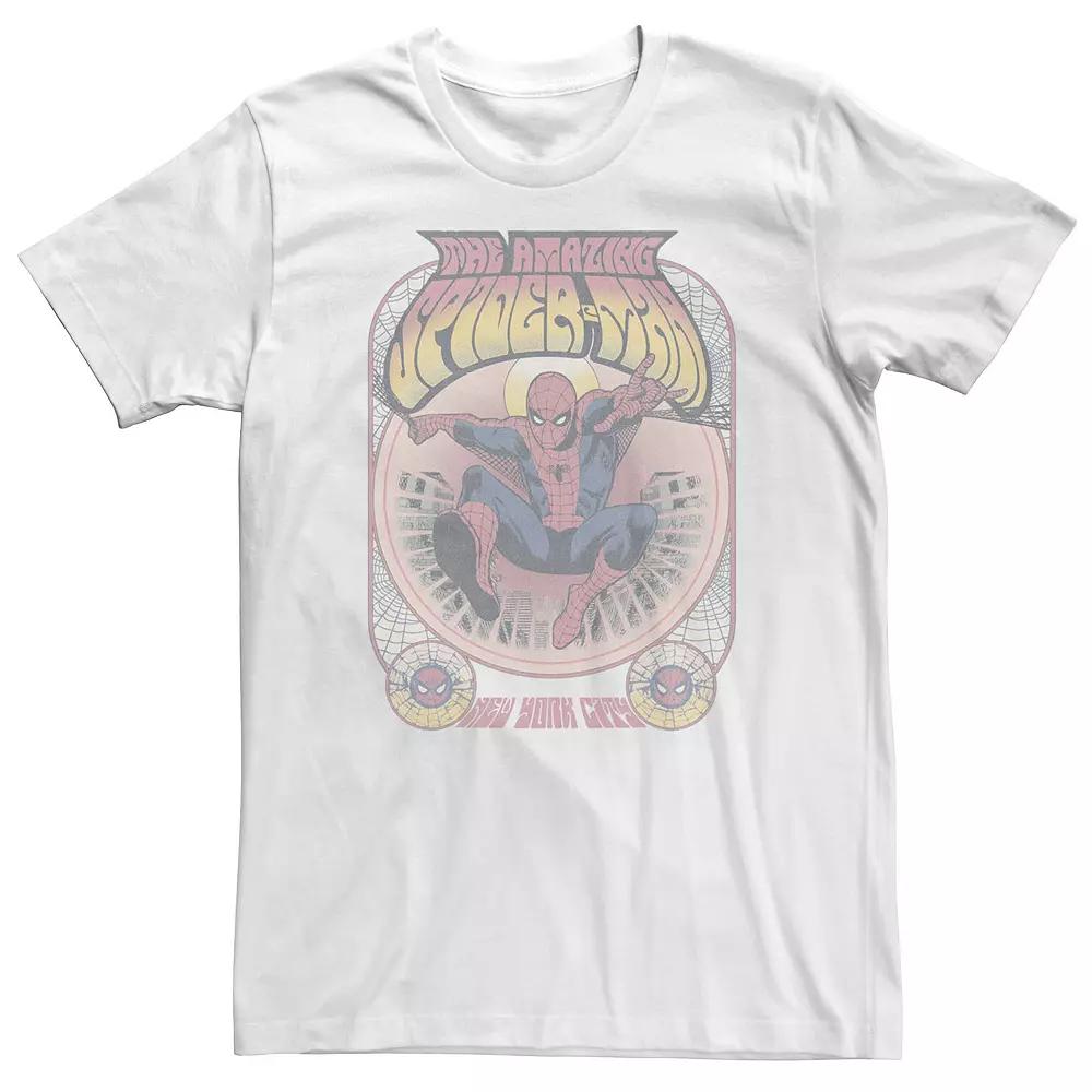 Big & Tall Marvel Classic Universe Distressed The Amazing Spider-Man Tee, Men's,  Product Image