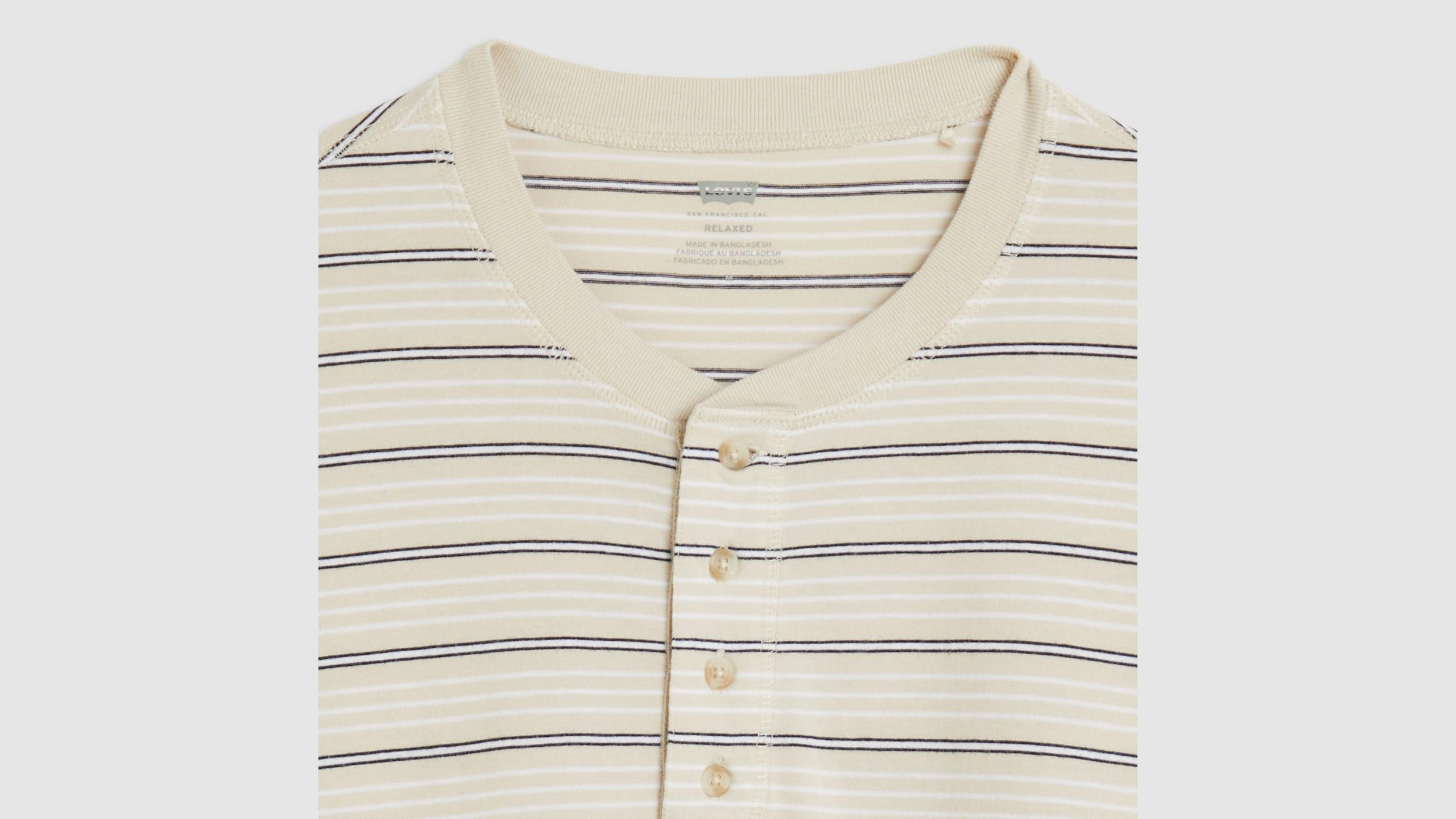 Short Sleeve Four Button Henley Product Image