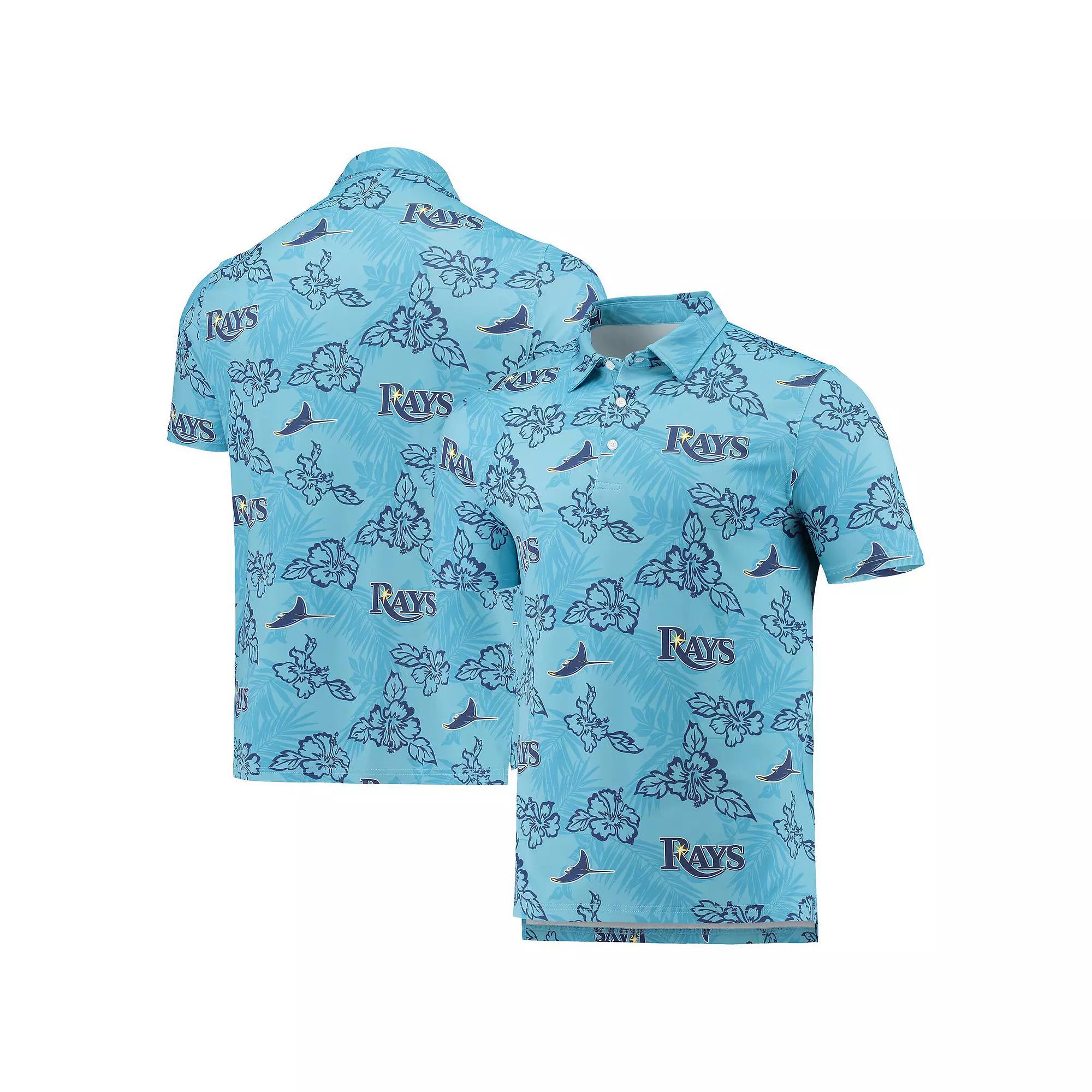 Men's Reyn Spooner Light Blue Tampa Bay Rays Performance Polo, Size: 3XL Product Image