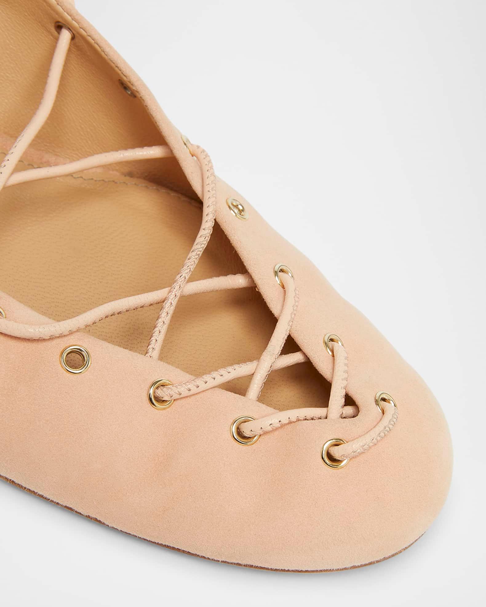 Ghiles Suede Ankle-Wrap Pumps Product Image