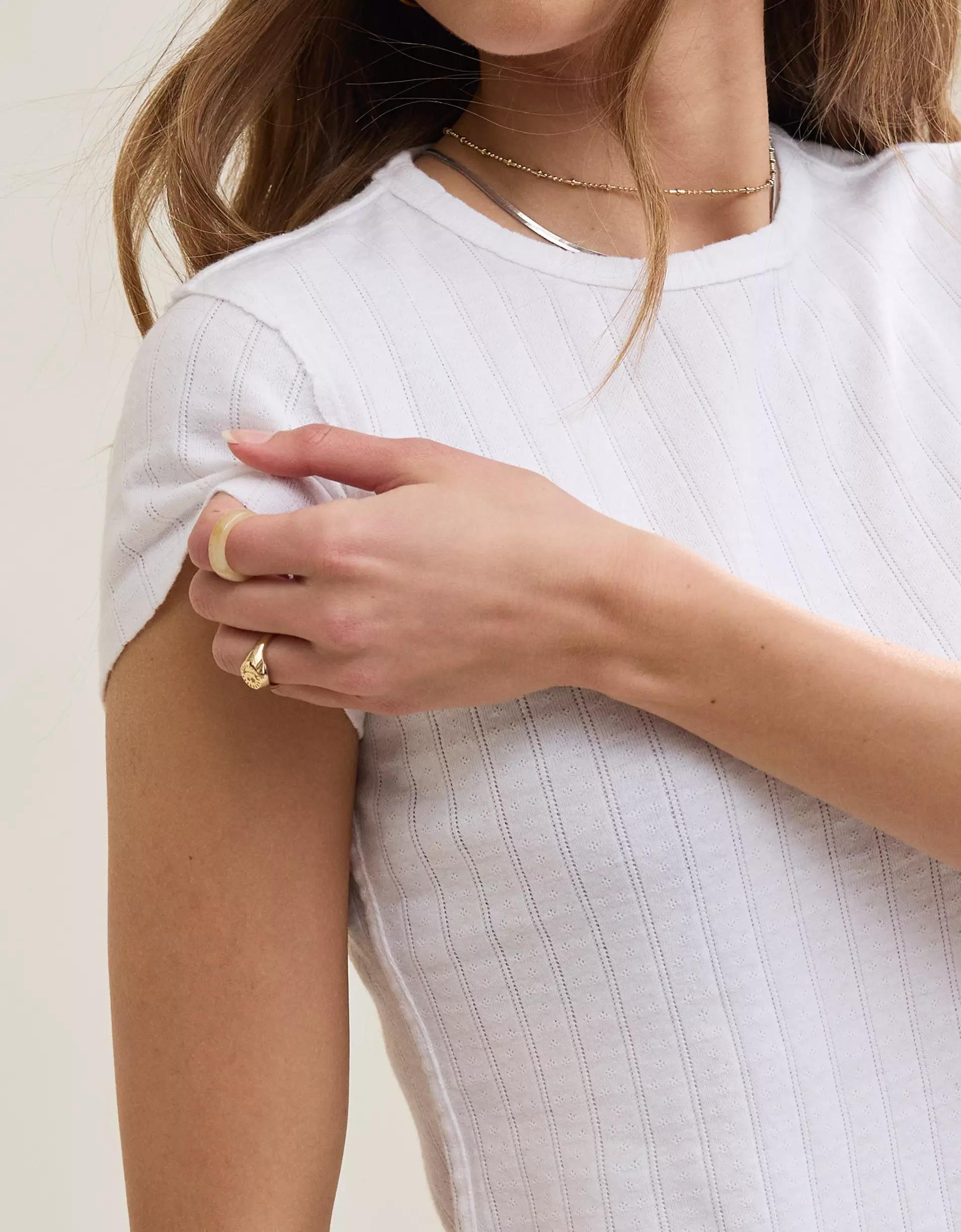 Aerie Pointelle Vintage T-Shirt Product Image