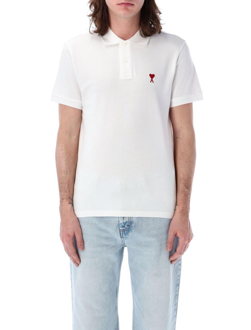White Cotton Ami de Coeur Polo Product Image