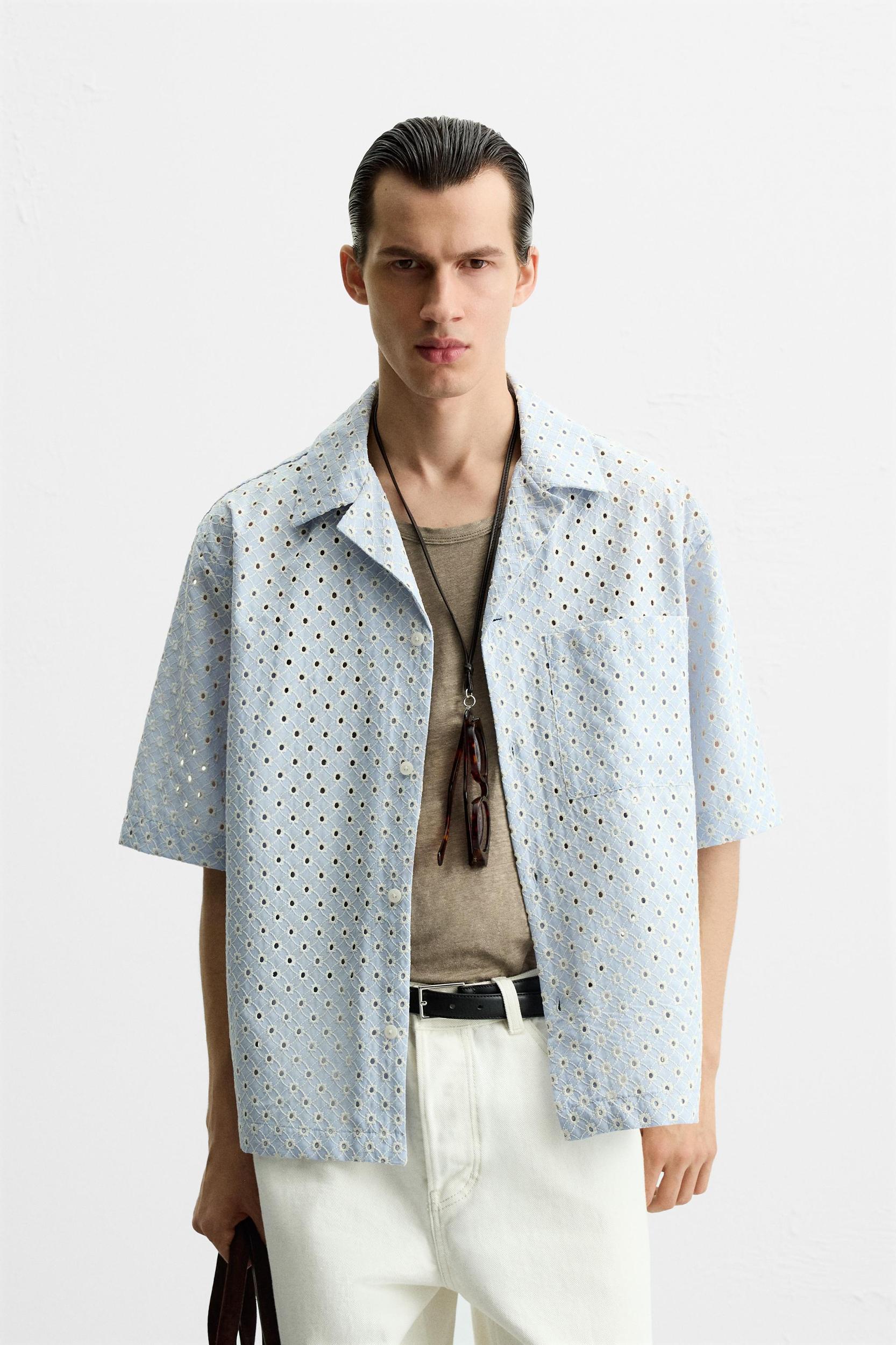 EMBROIDERED DIE-CUT SHIRT Product Image