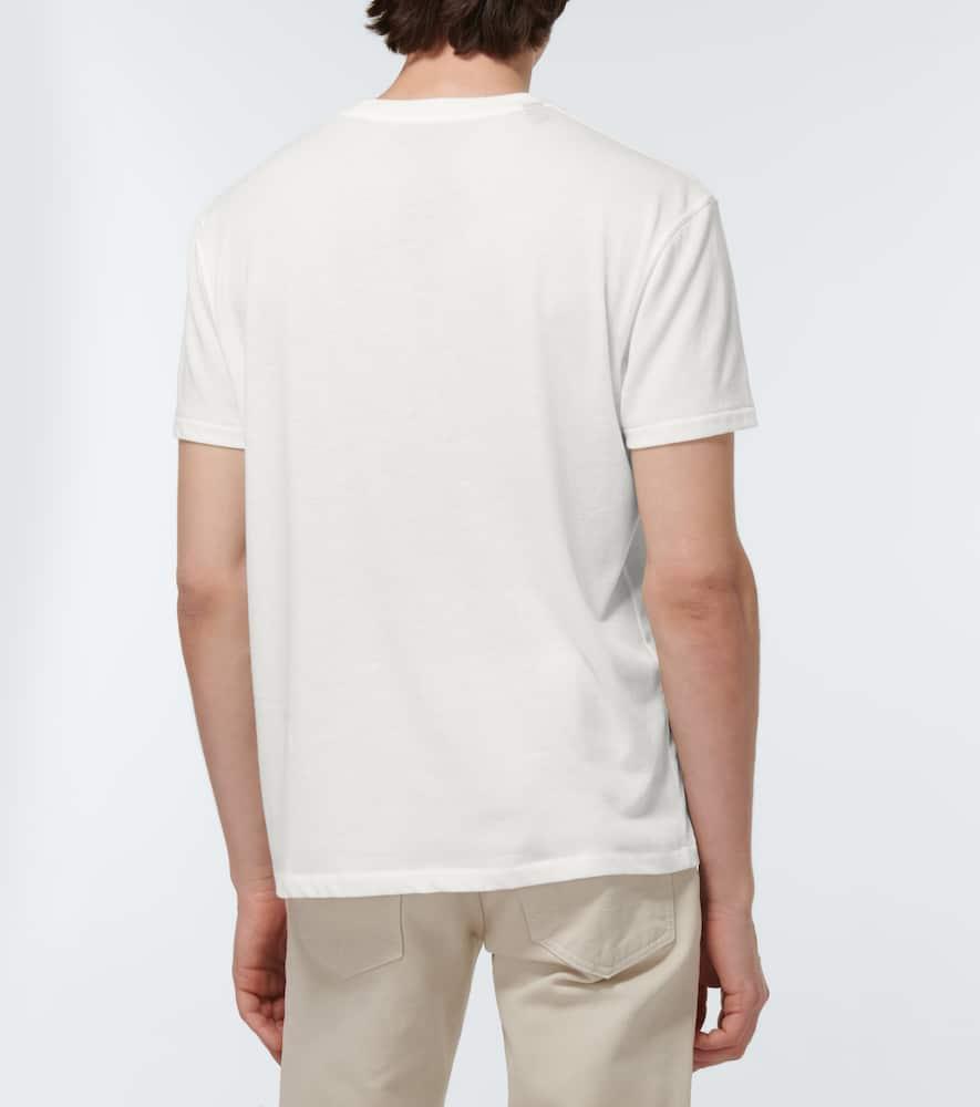 TOM FORD Stretch Cotton & Modal Jersey T-shirt In White Product Image