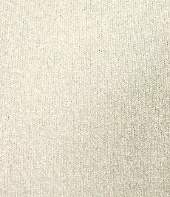 C&V Chelsea & Violet Long Sleeve Fringed Jaquard Sweater Product Image