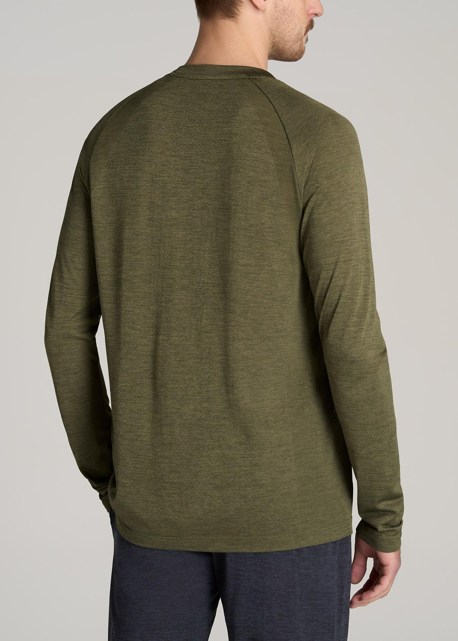 A.T. Performance MODERN-FIT Raglan Shirt for Tall Men in Olive Mix Male Product Image
