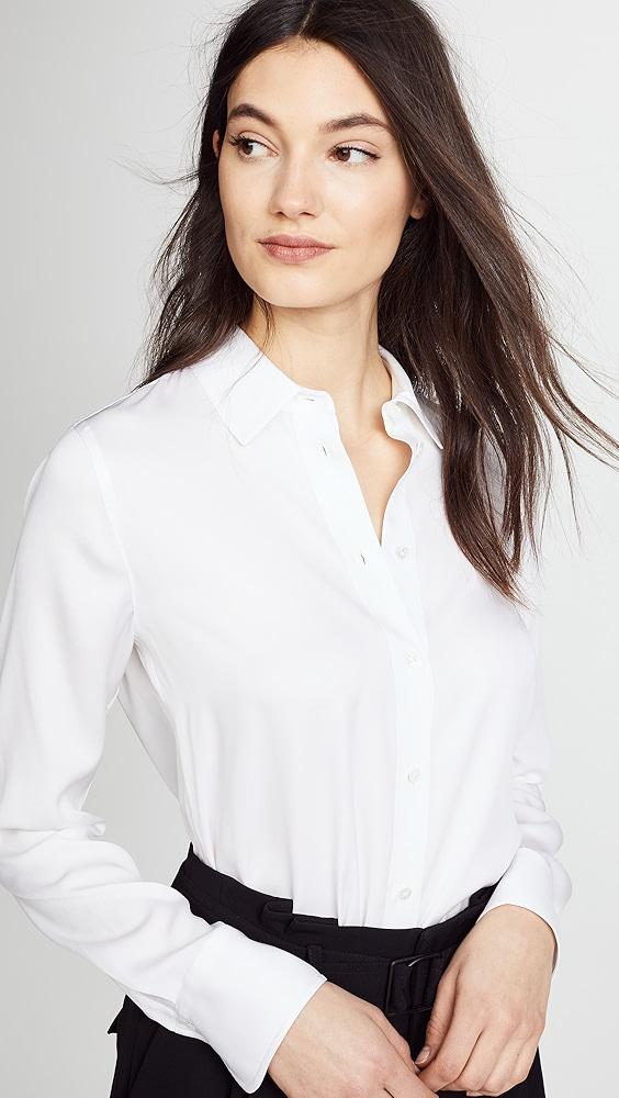 Vince Slim Fitted Blouse | Shopbop Product Image