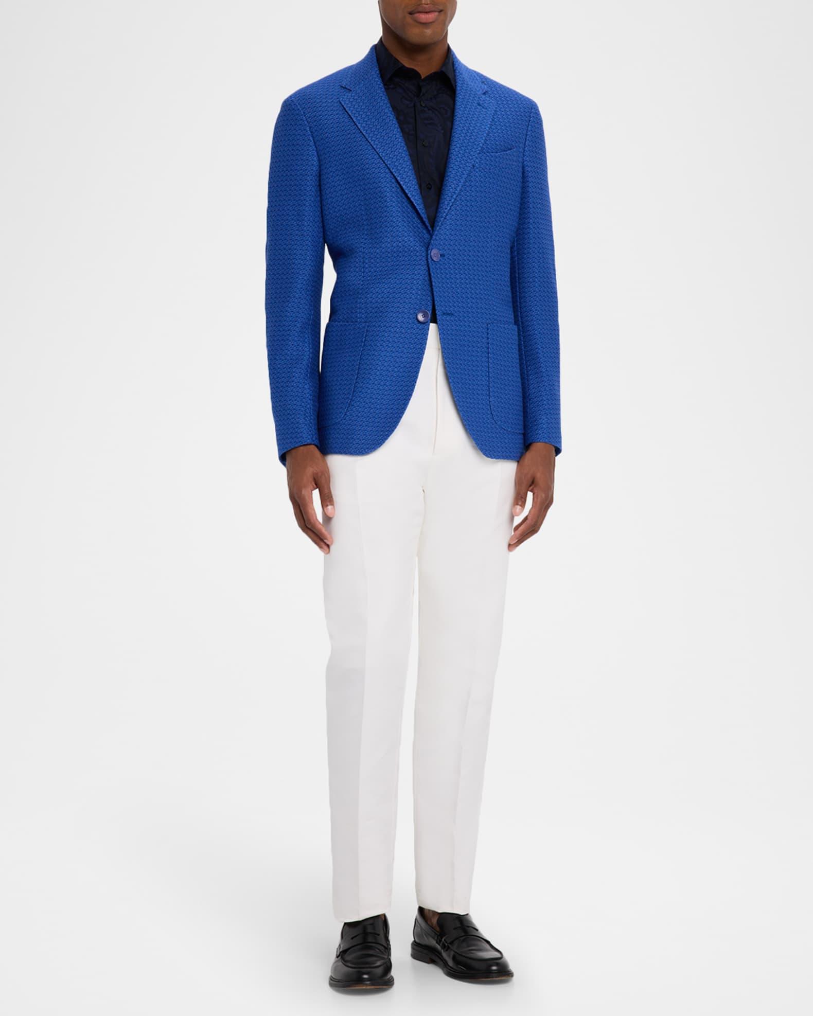 Men's Cotton Jacquard Two-Button Sport Coat Product Image