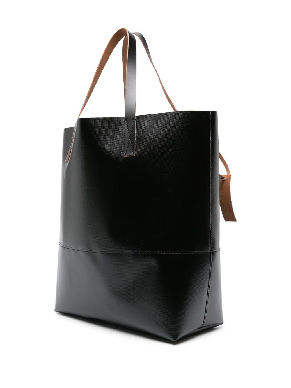 Tribeca logo-print faux-leather tote bag Product Image