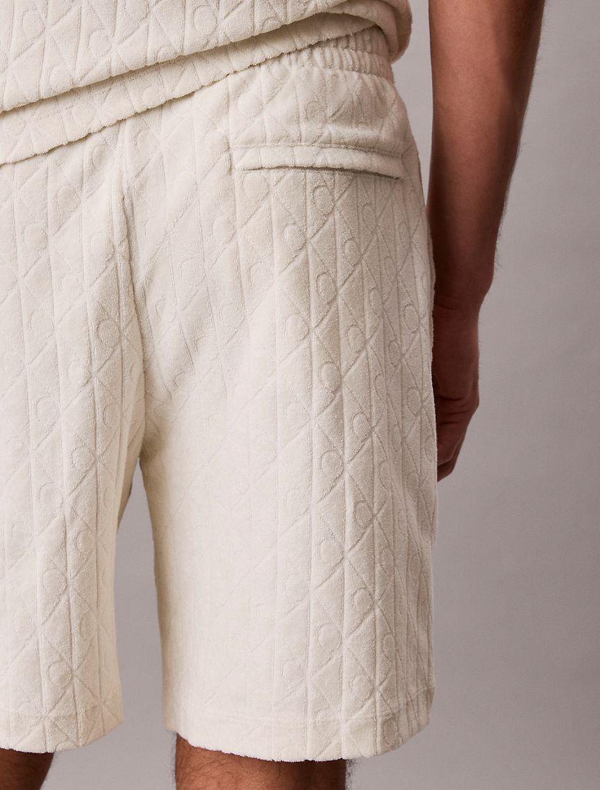 Terry Allover Emblem Logo Pull-On Shorts Product Image