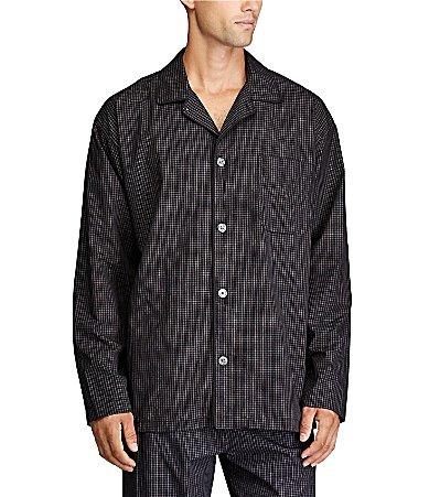 Polo Ralph Lauren Long Sleeve Woven Soho Plaid Pajama Top Product Image