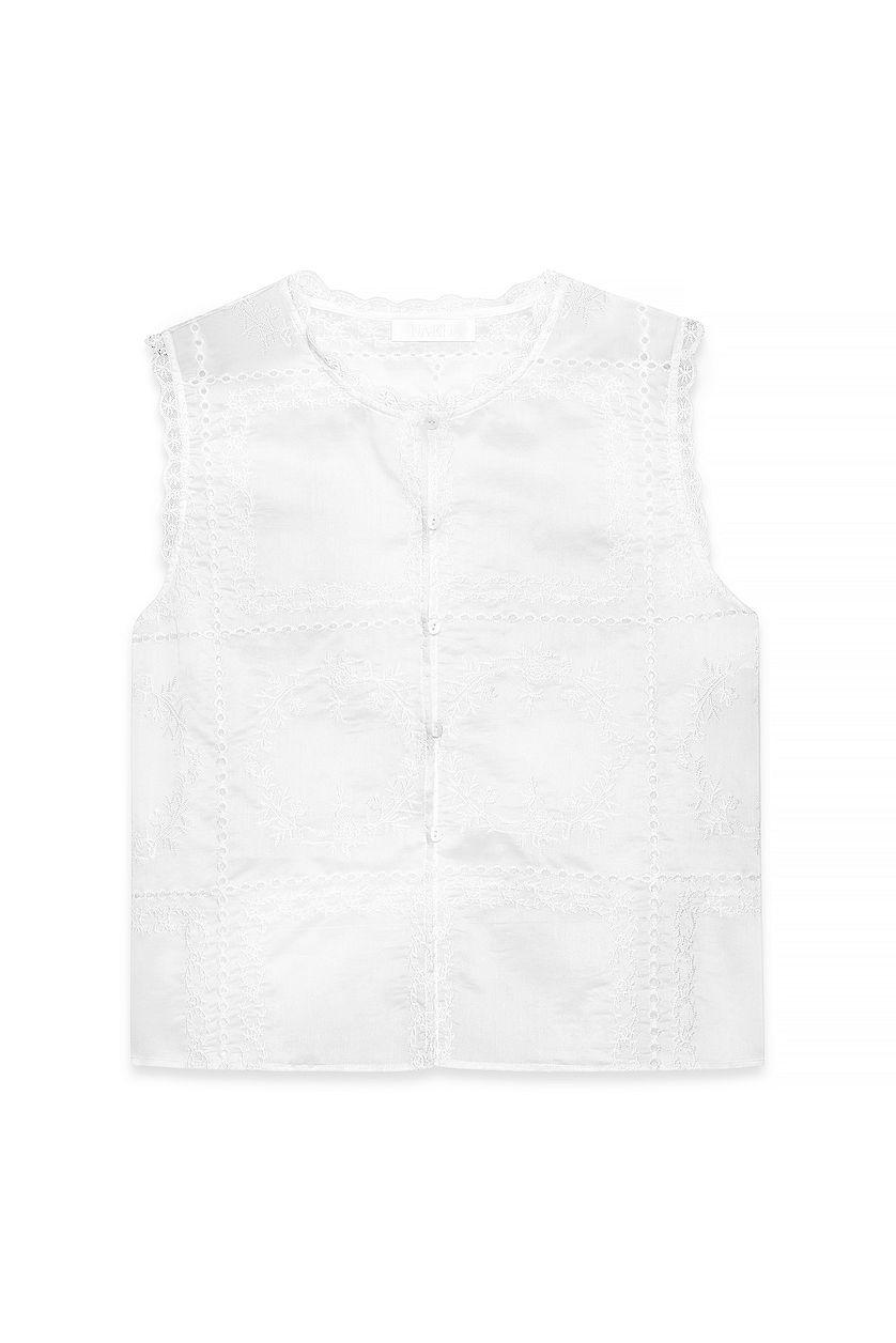 Embroidered Lace Vest Product Image