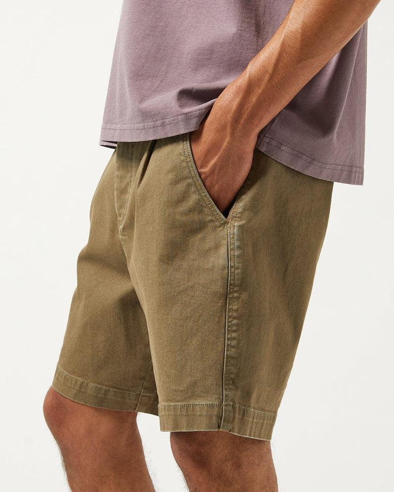 Heavy Twill Pleated Short - Army Product Image