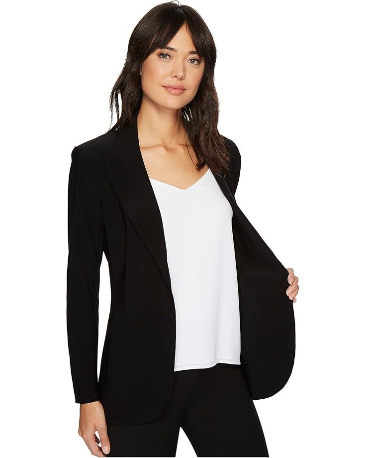 Constrast Stitch Elegant Knit Blazer Product Image