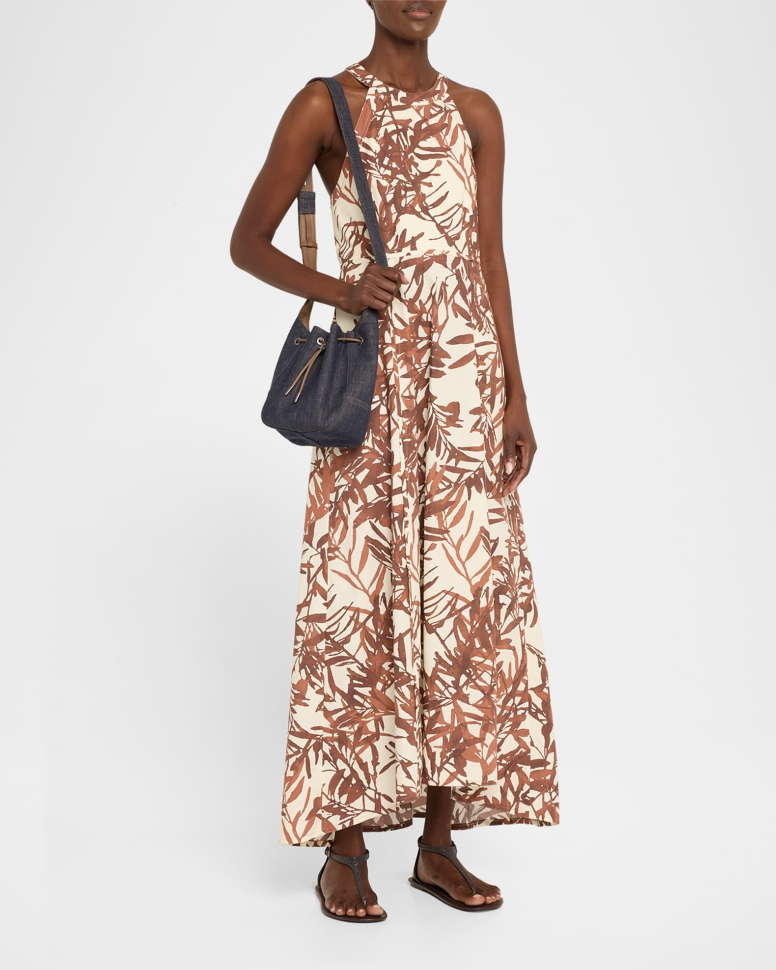 Duo Mini Denim Drawstring Bucket Bag Product Image