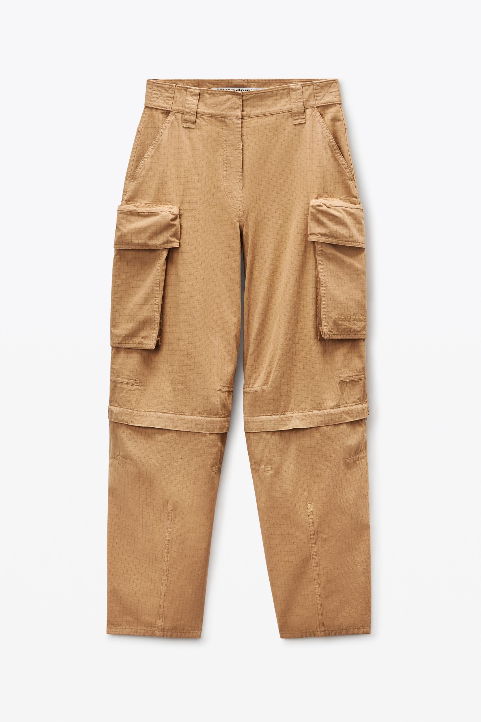 Beige Oversized Cargo Pants Product Image