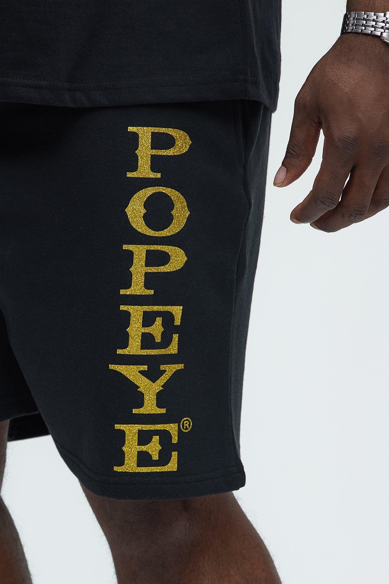 Popeye The Sailorman Sweatshorts - Black Product Image