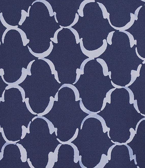 J.McLaughlin Sophia Printed Knit Round Neck 3/4 Sleeve Dress Product Image