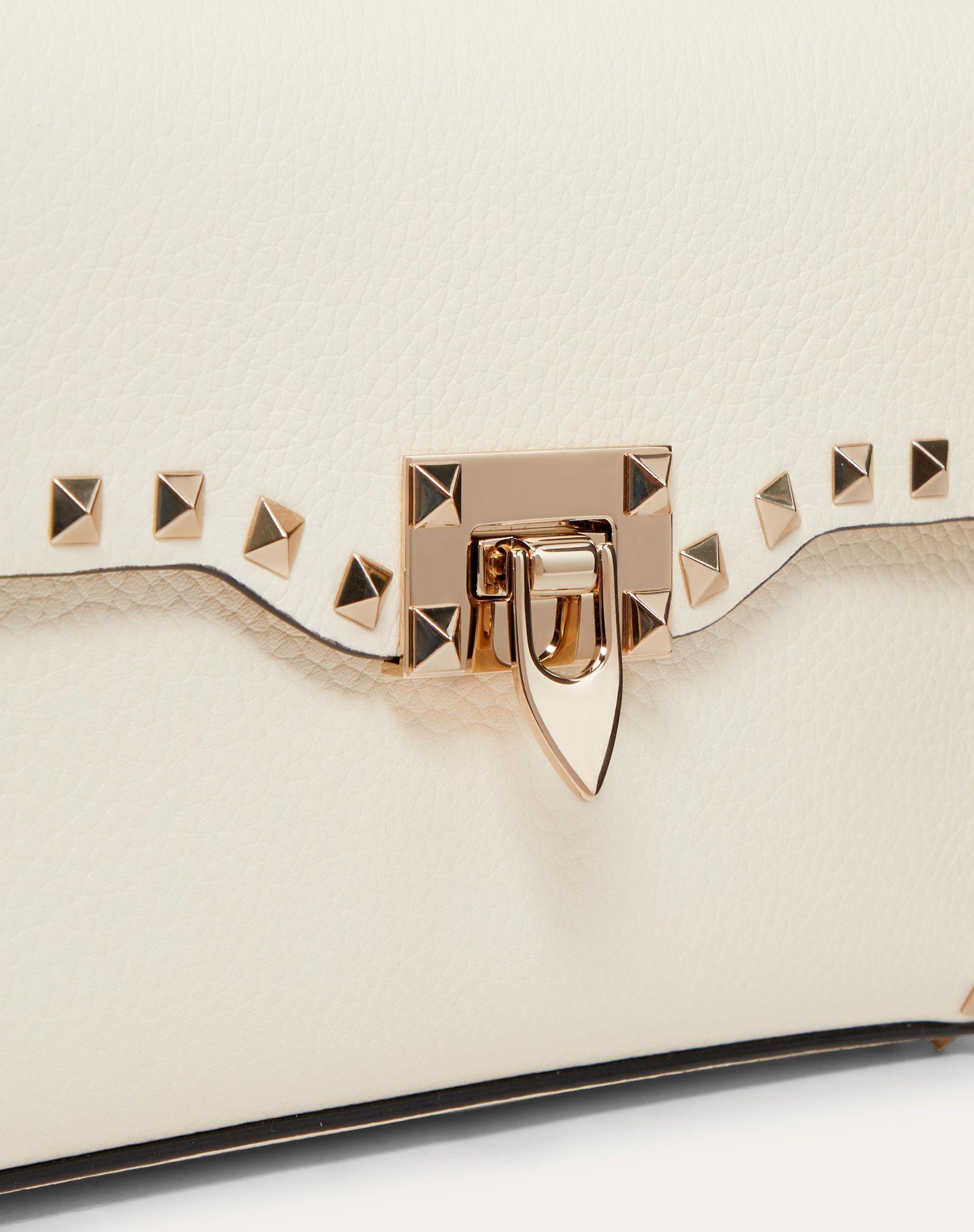 Small Rockstud Grainy Calfskin Crossbody Bag Product Image