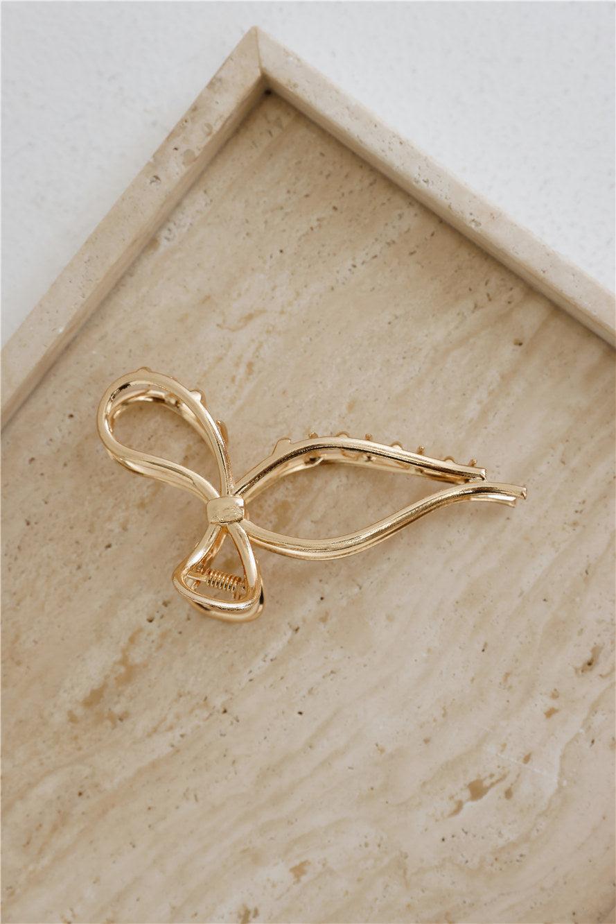 Coquette Vibe Claw Clip Gold Product Image