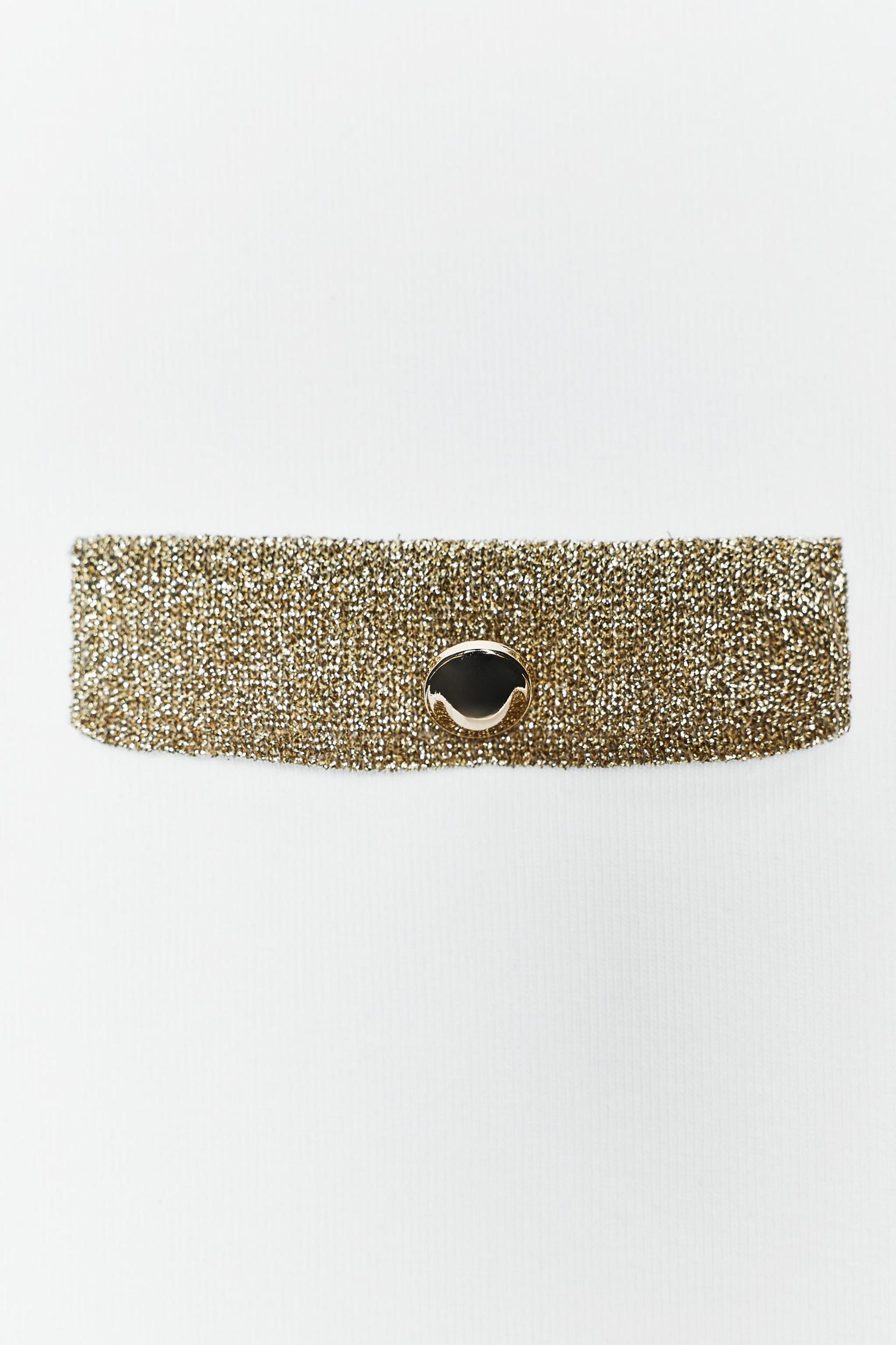 METALLIC THREAD T-SHIRT Product Image