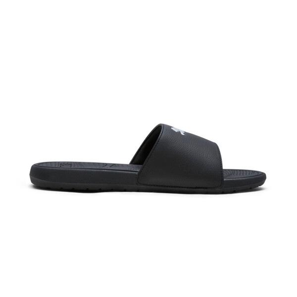 PUMA Cool Cat 2.0 Sport Men's Slides in Black/Silver Product Image