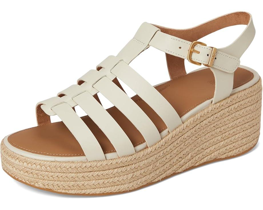 Platfforms Leather/Cork Heeled Ankle-Strap Sandals Product Image