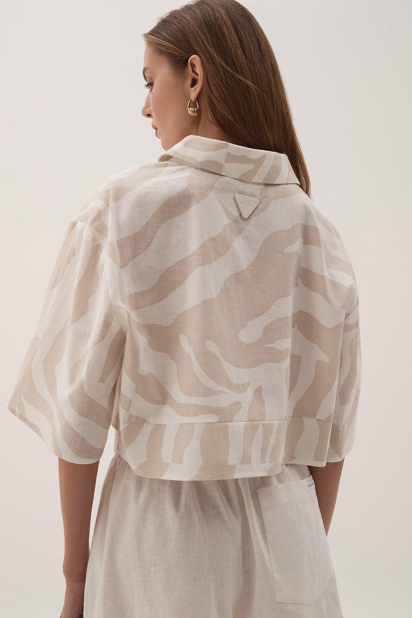 Airlie Cropped Shirt Product Image