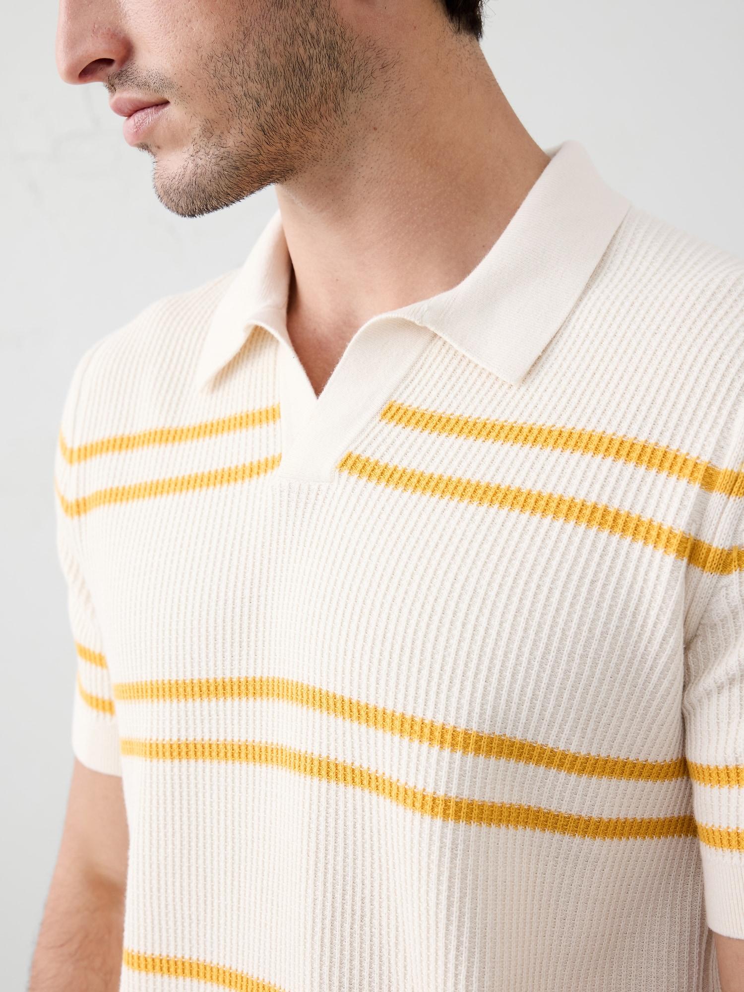 Refined Johnny-Collar Polo Product Image