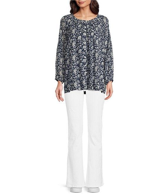 Talisman Moon River Round Neck Raglan Long Sleeve Aquarius Top Product Image