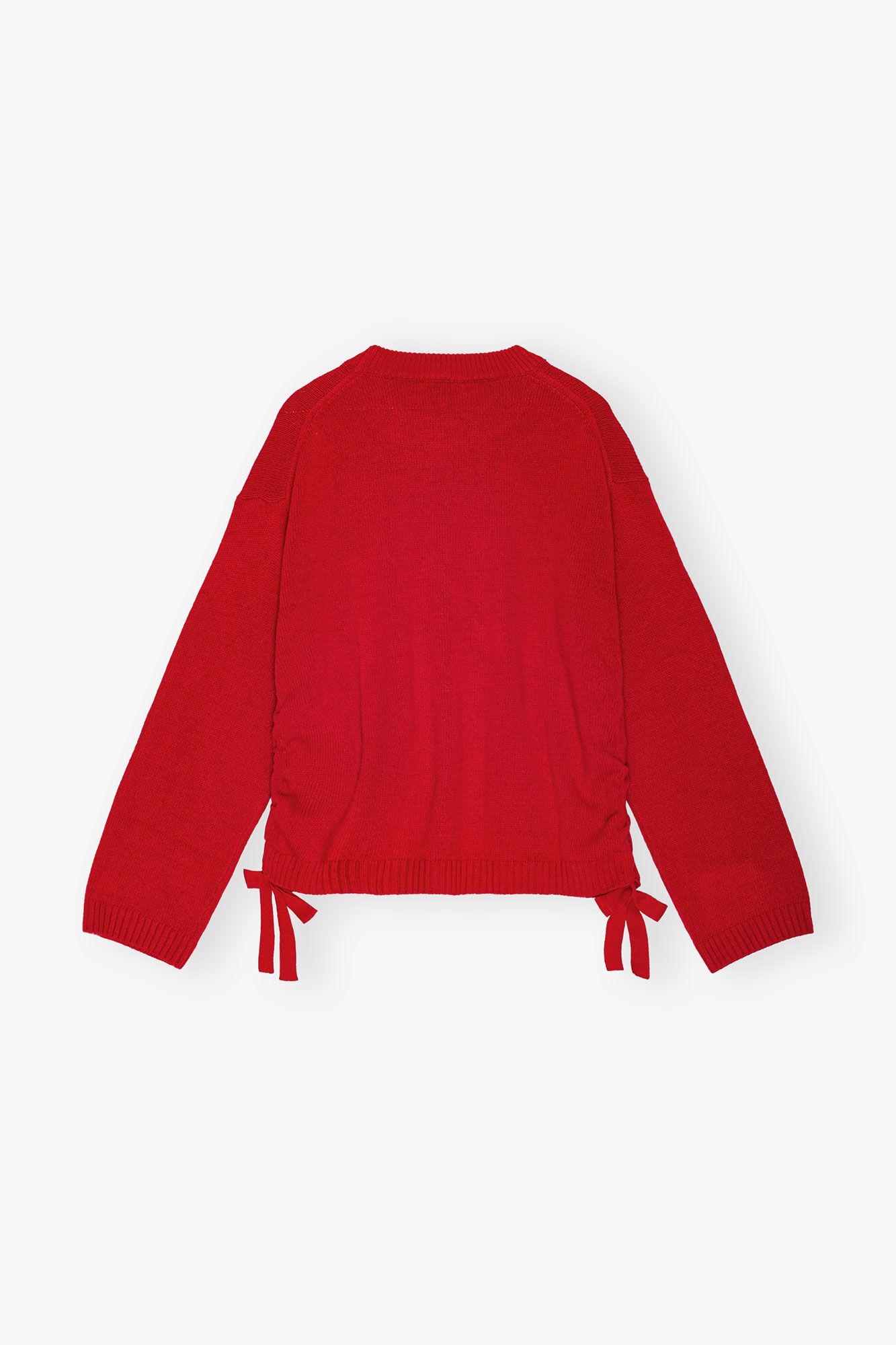 Red Future Wool Mix Oversized Sweater Product Image
