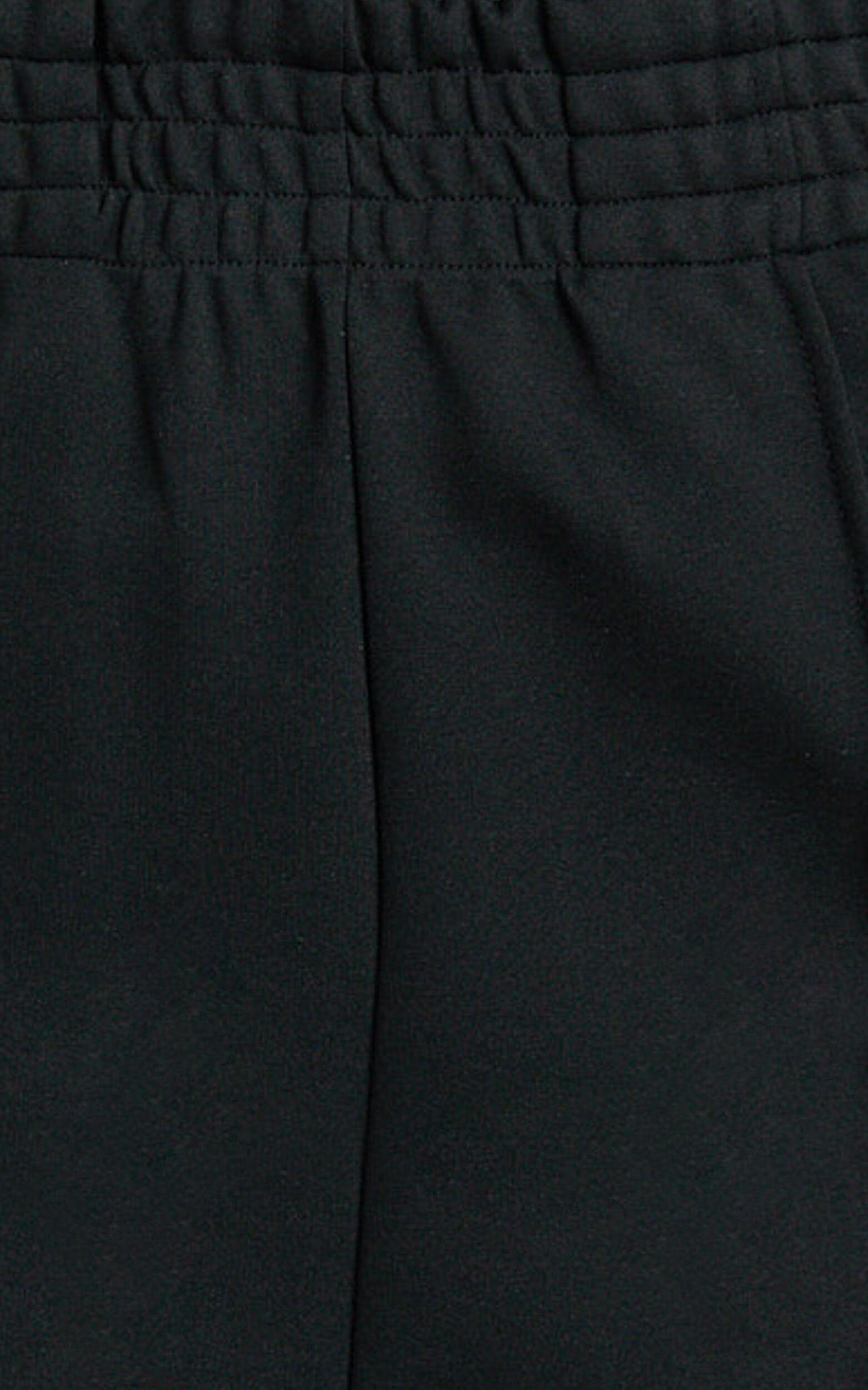 Aleona Pants - Mid Rise Relaxed Straight Pants in Black Product Image