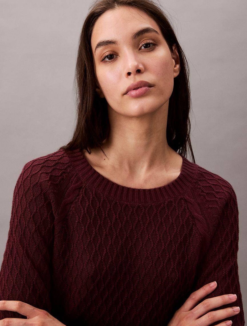 Cable Knit Classic Sweater Product Image