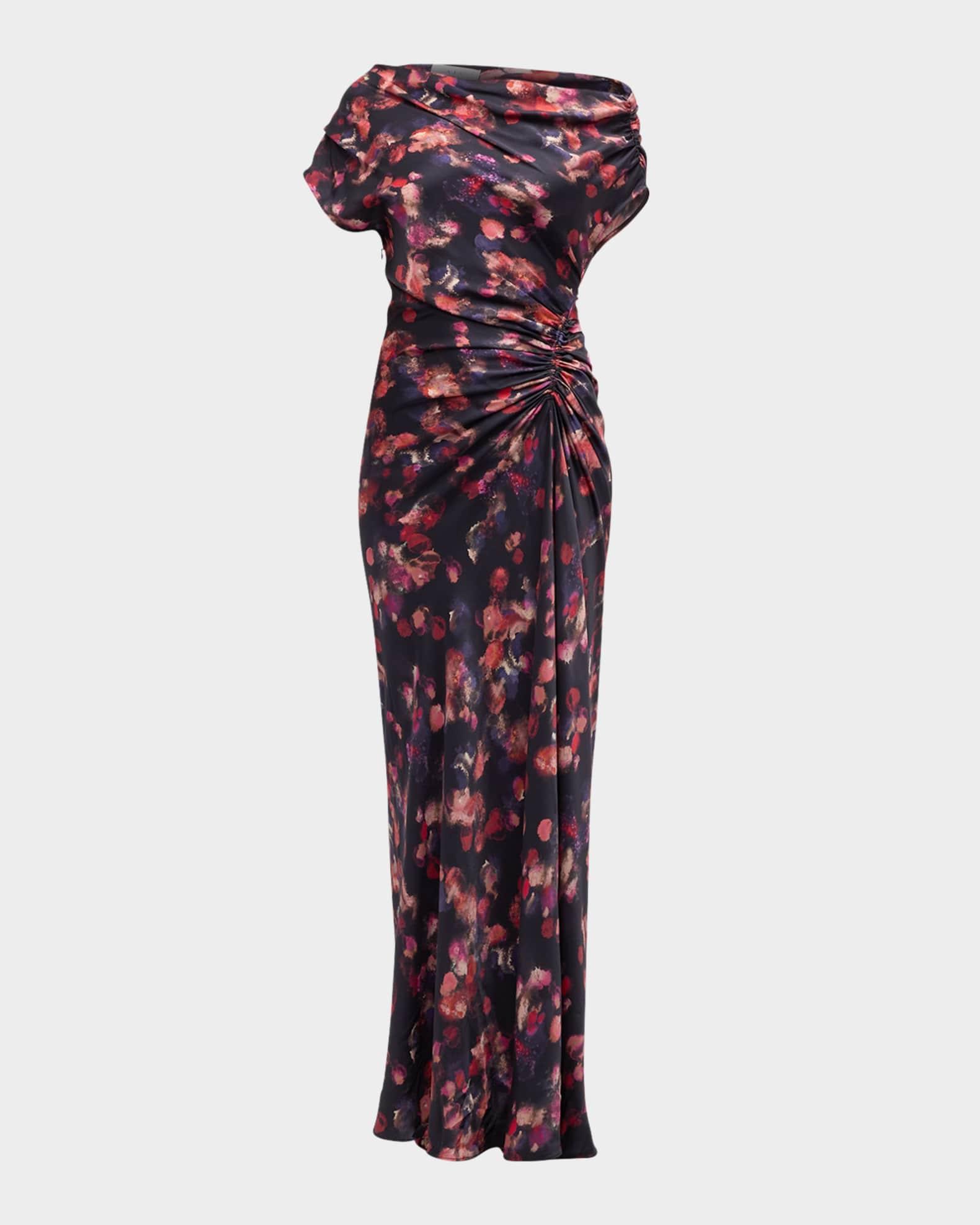 Draped Satin Poppy Gown Product Image