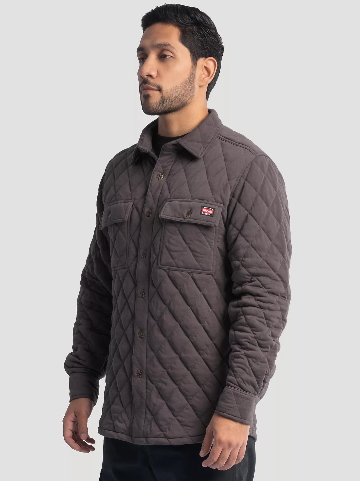 Men's Workwear Diamond Quilted Shacket Product Image