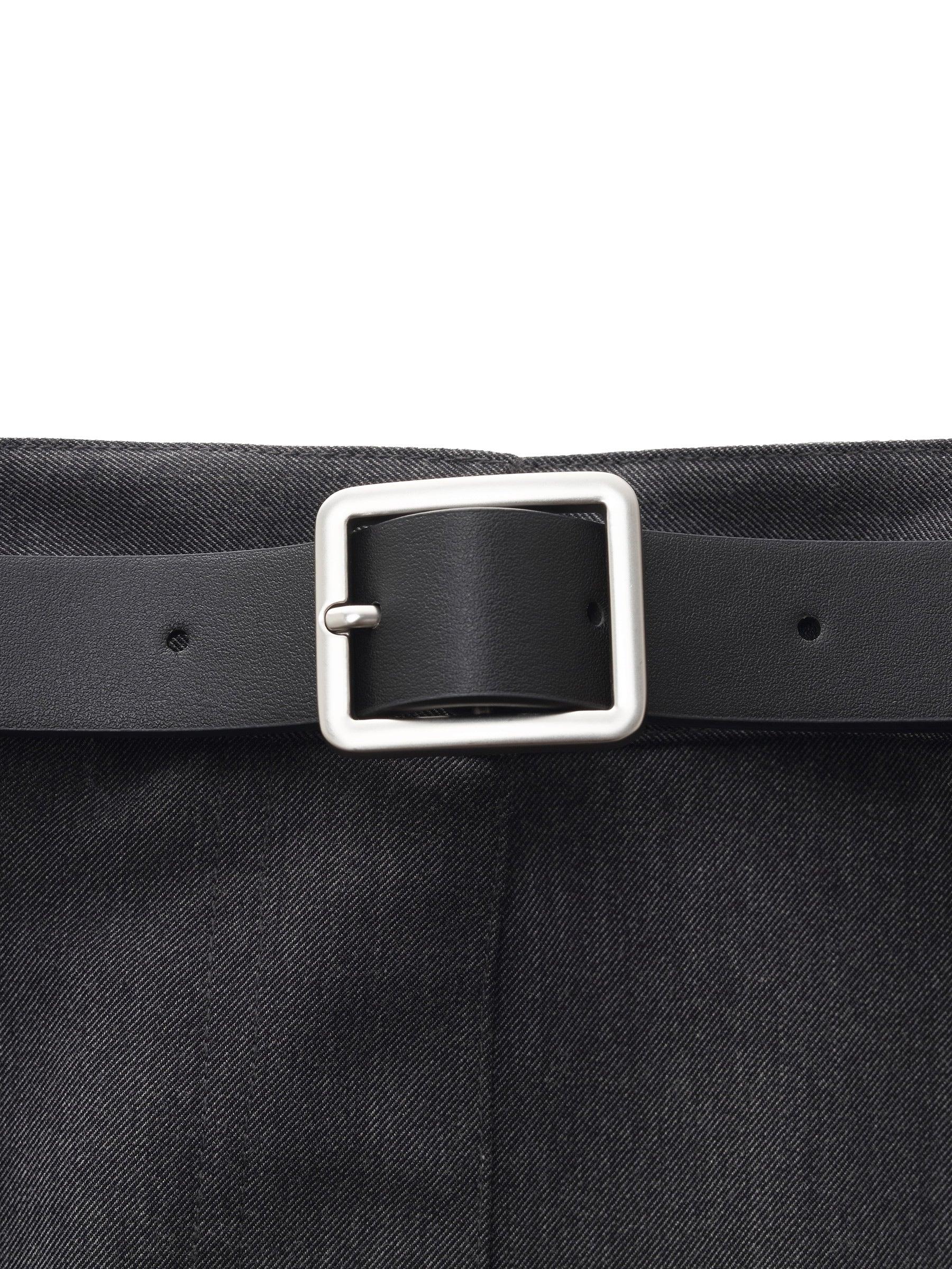 H-Line Women Stretchy Cargo Skirt With Leather Belt Product Image