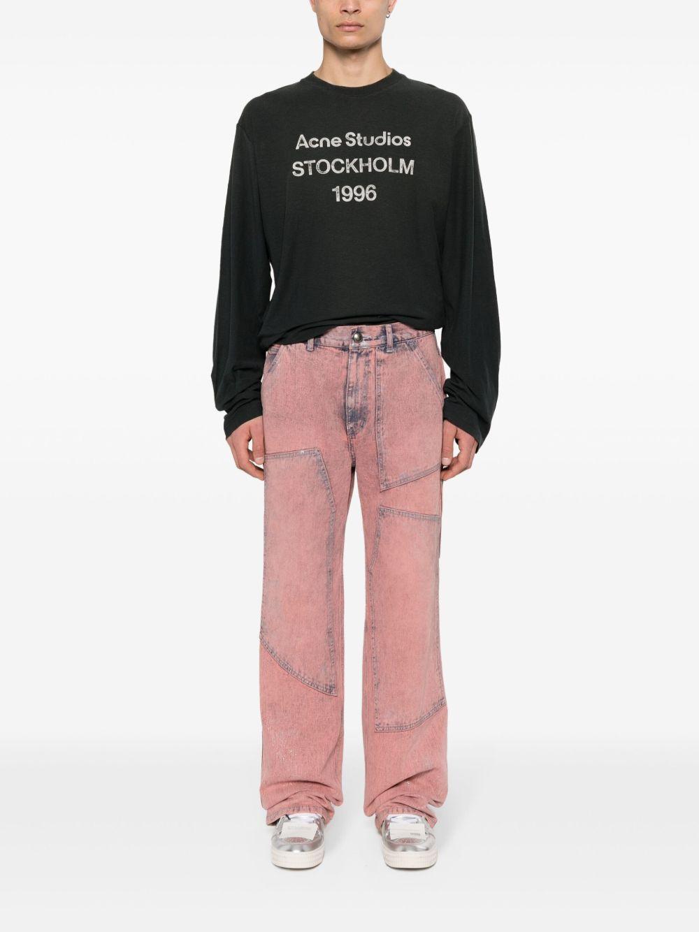 logo-print distressed T-shirt Product Image