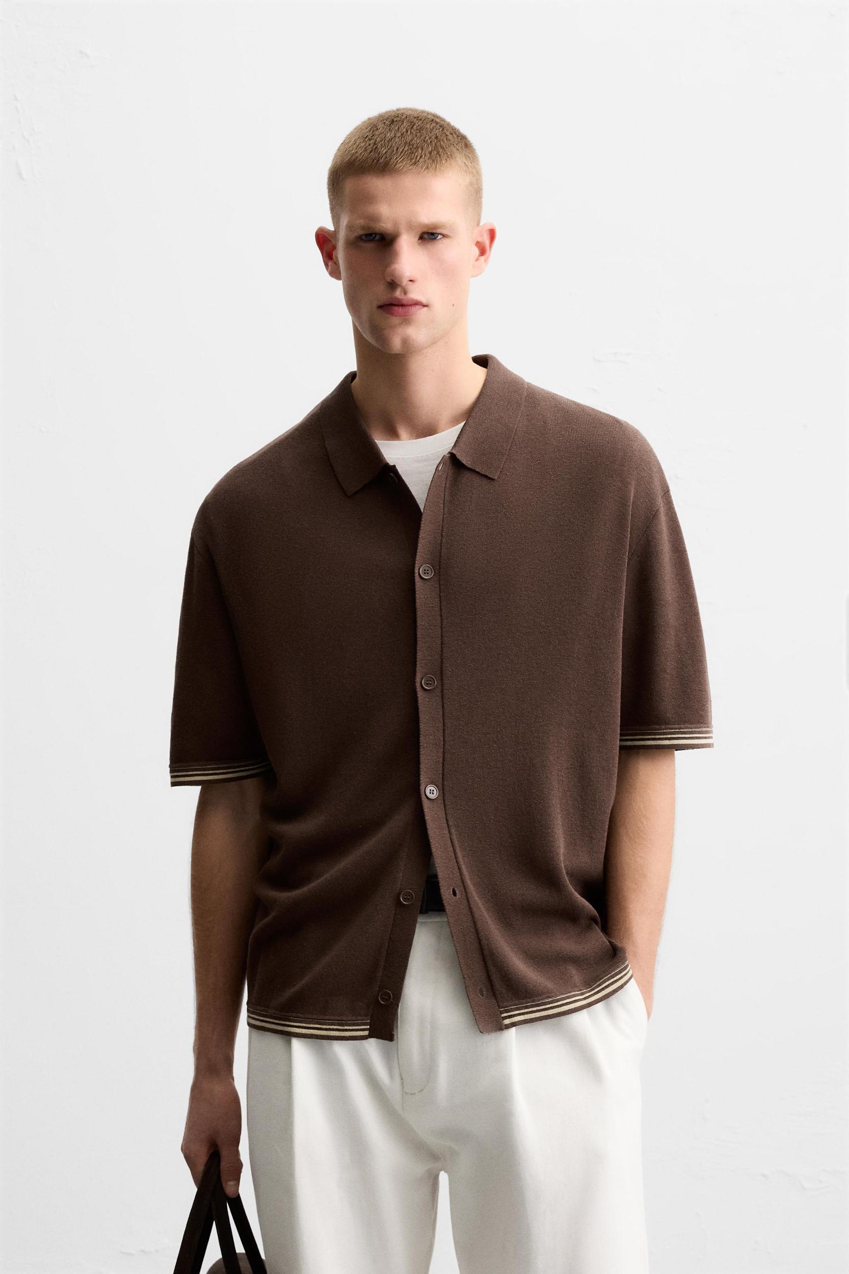 FLOWY KNIT SHIRT Product Image