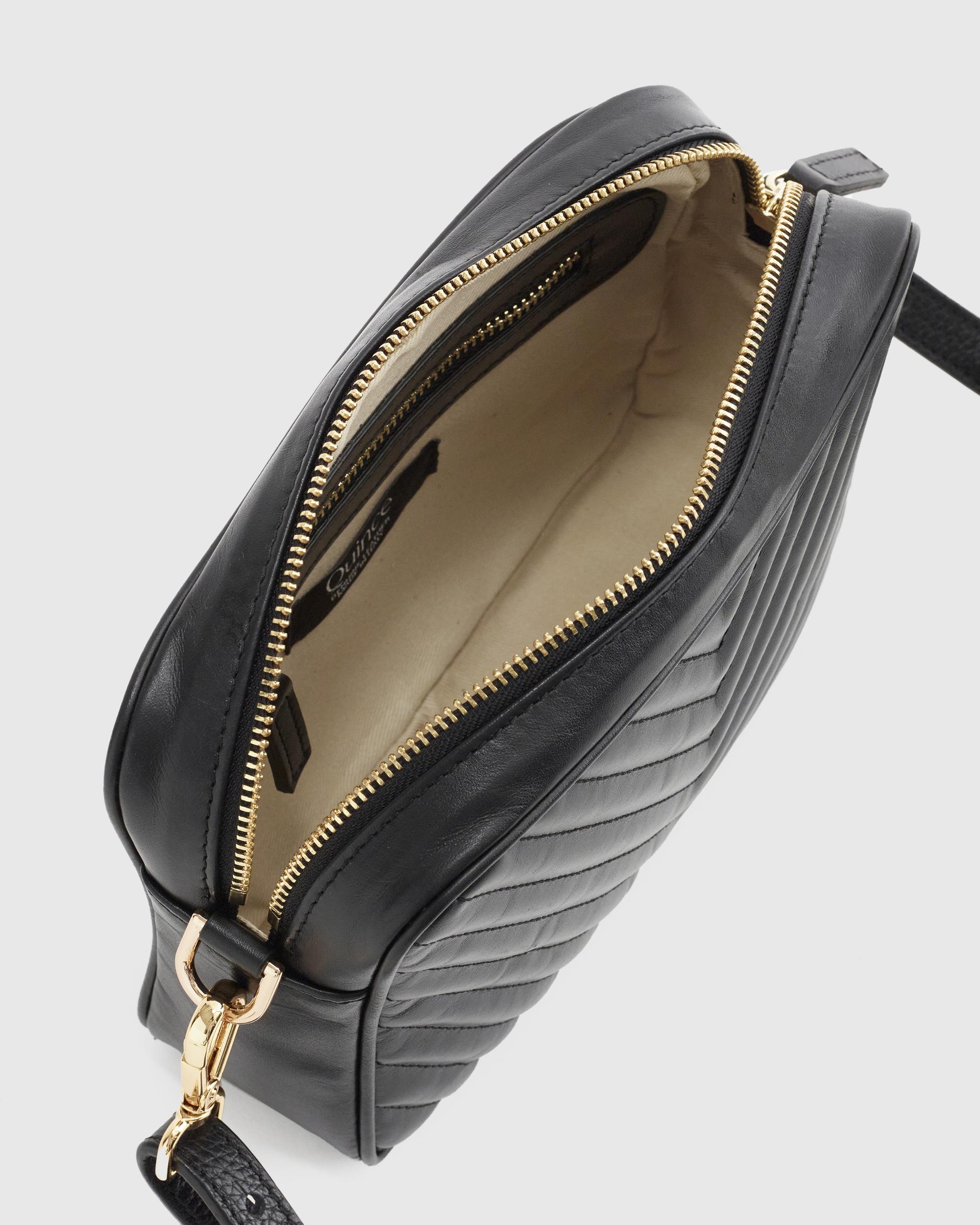 Quince | Women's Italian Leather Quilted Crossbody Bag Product Image