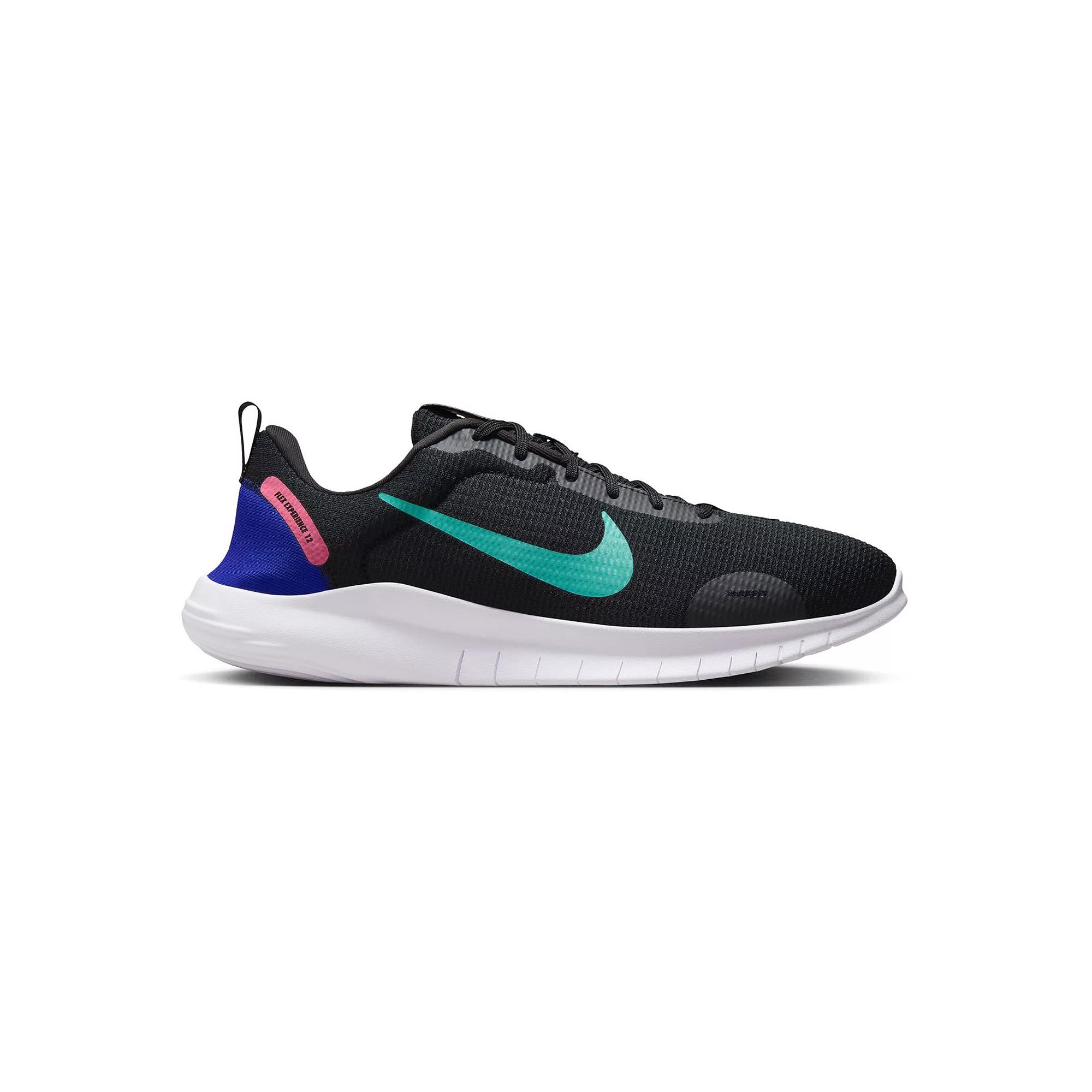 Nike Flex Experience Run 12 Men's Road Running Shoes, Size: 14, Black Green Frost Product Image