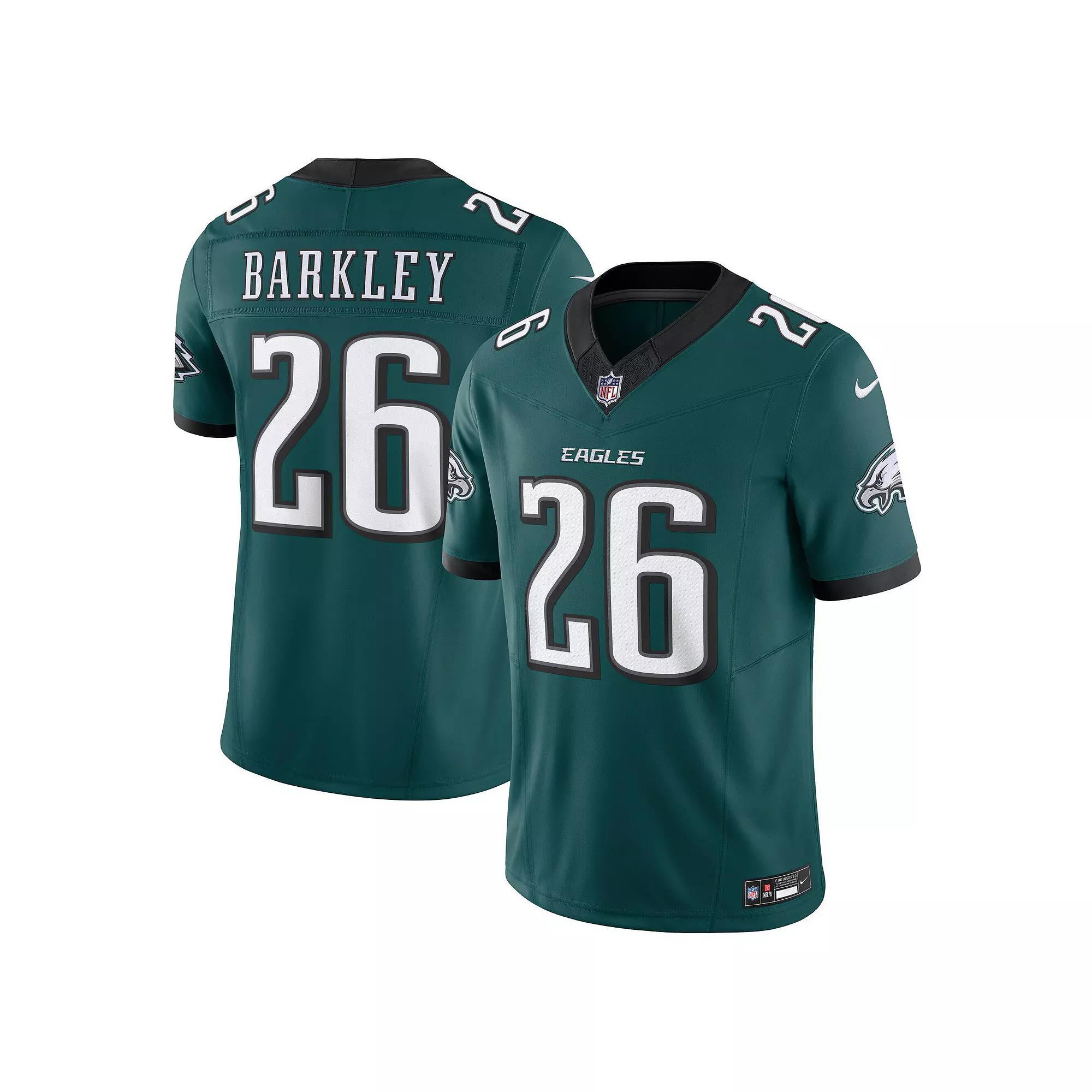 Men's Nike Saquon Barkley Midnight Green Philadelphia Eagles Vapor F.U.S.E. Limited Jersey,  Product Image