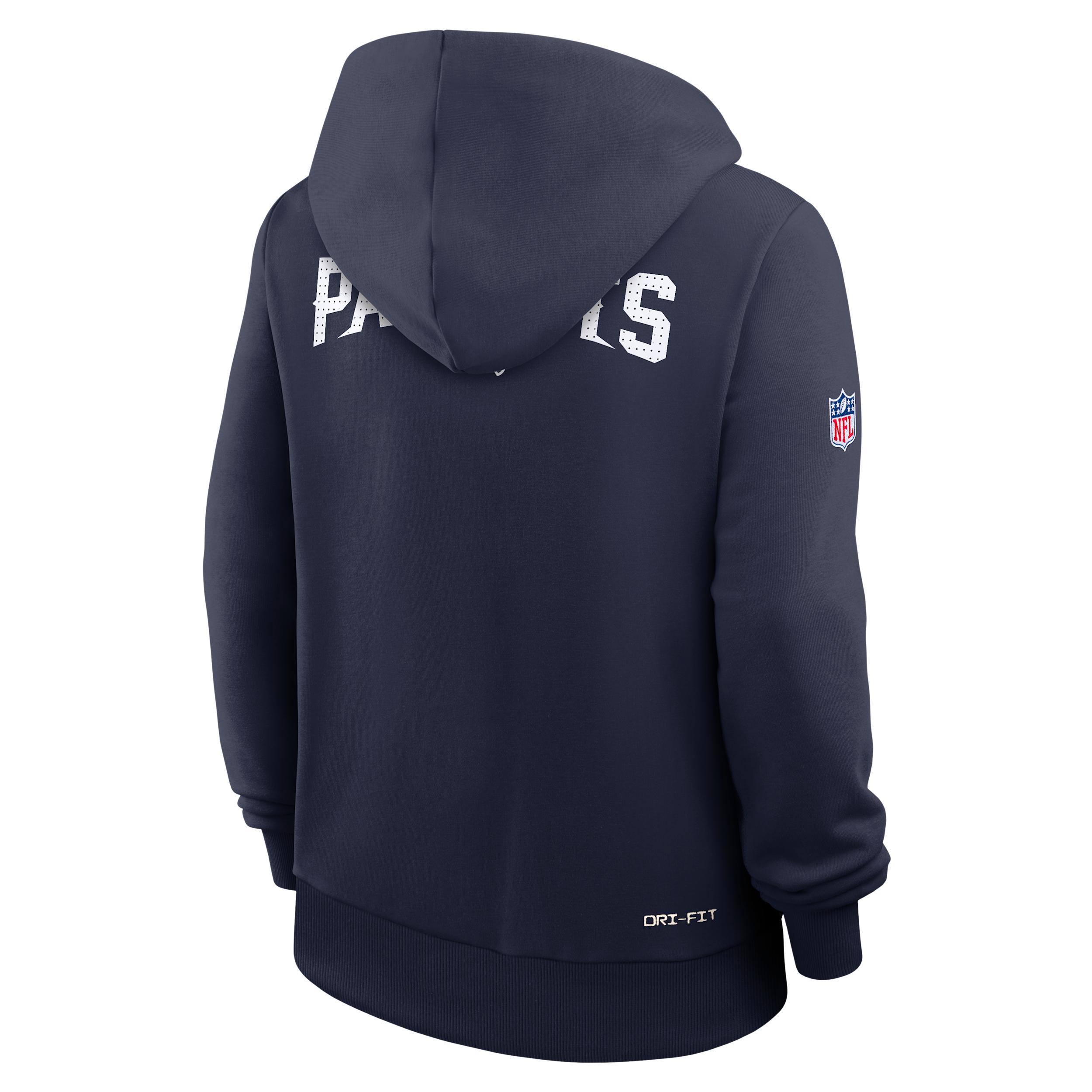 New England Patriots Sideline Nike Women's Dri-FIT NFL Pullover Hoodie Product Image