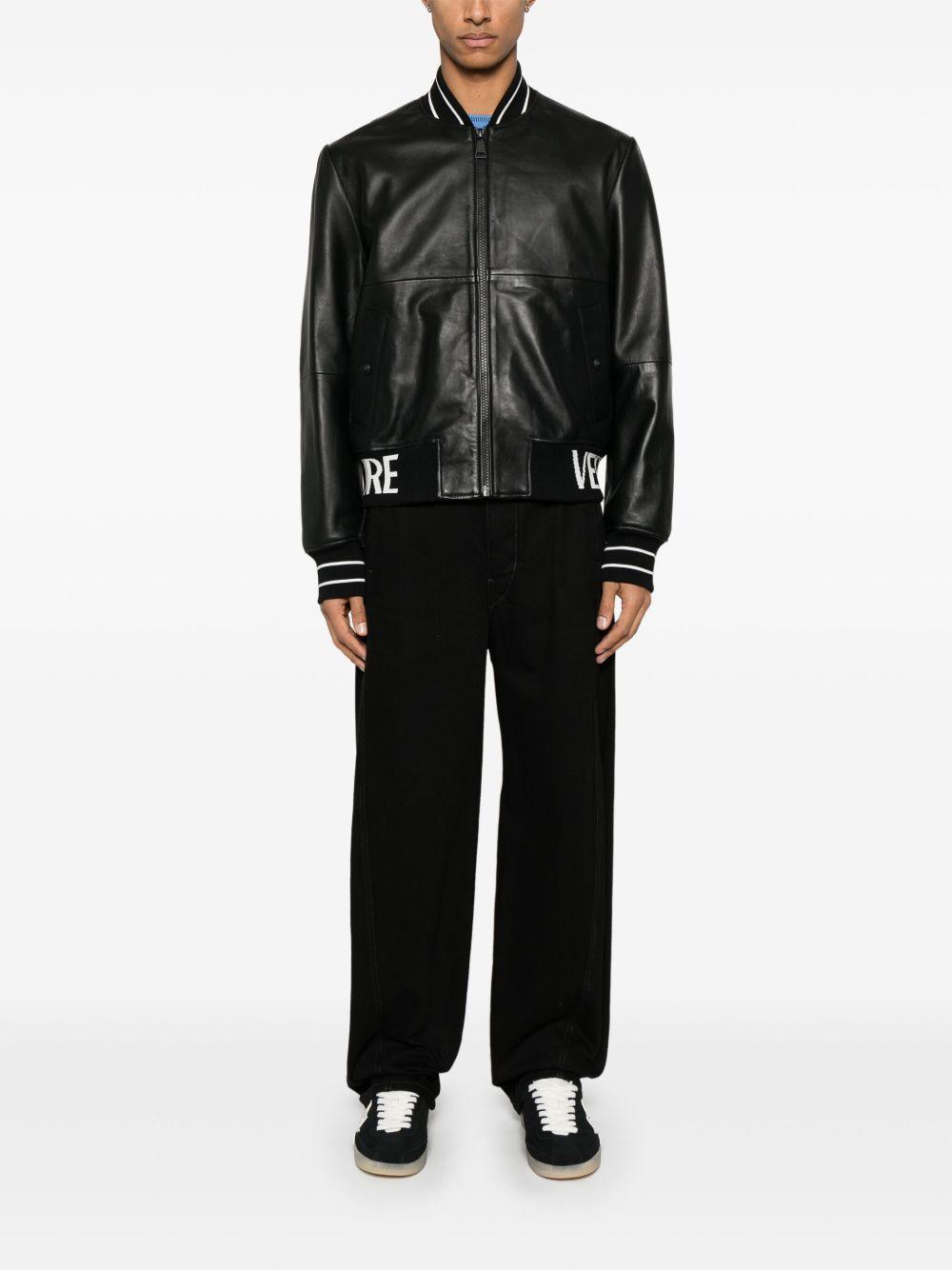 logo-jacquard jacket Product Image