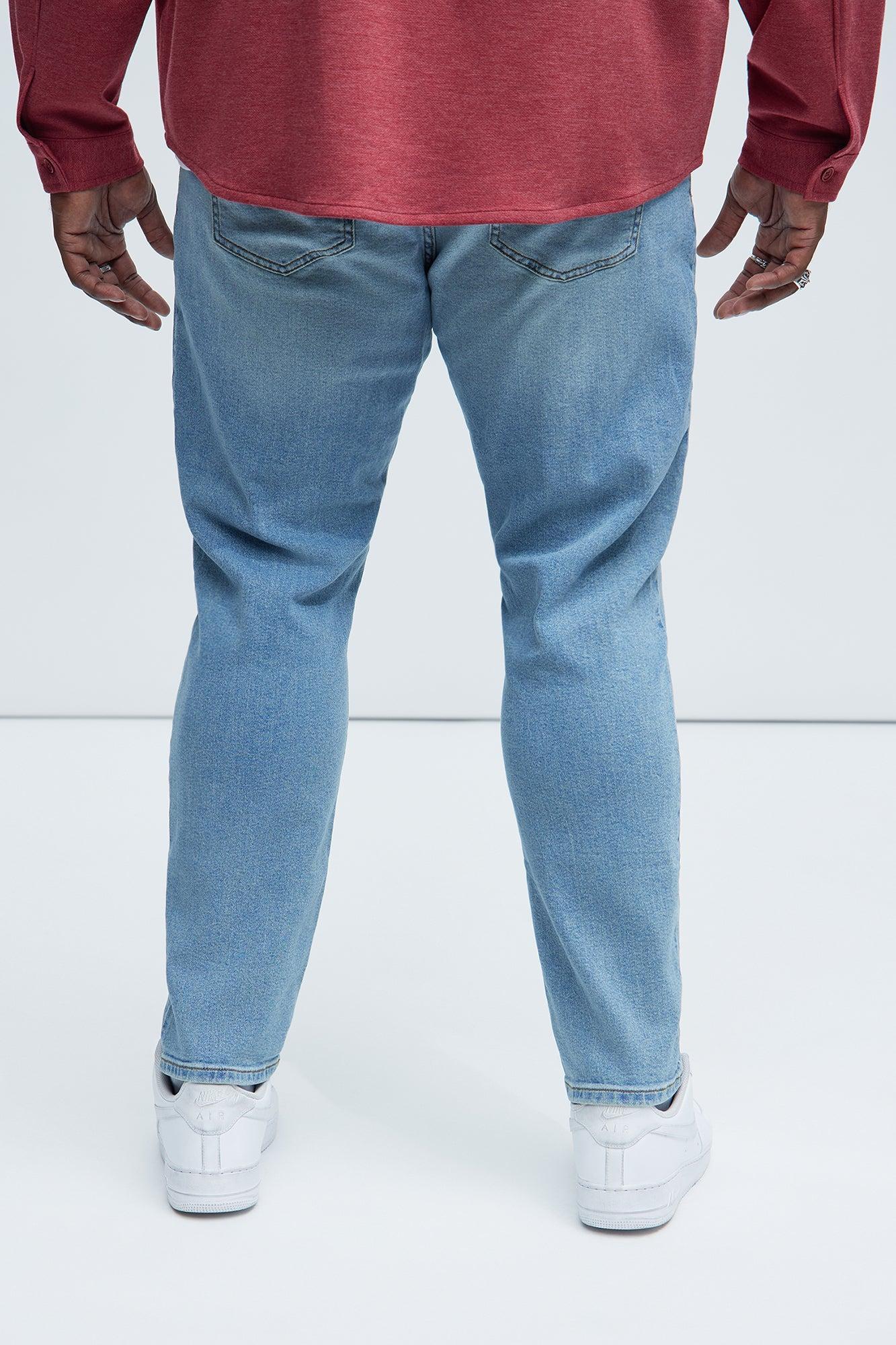 Cornell Distressed Slim Jeans - Light Wash Product Image