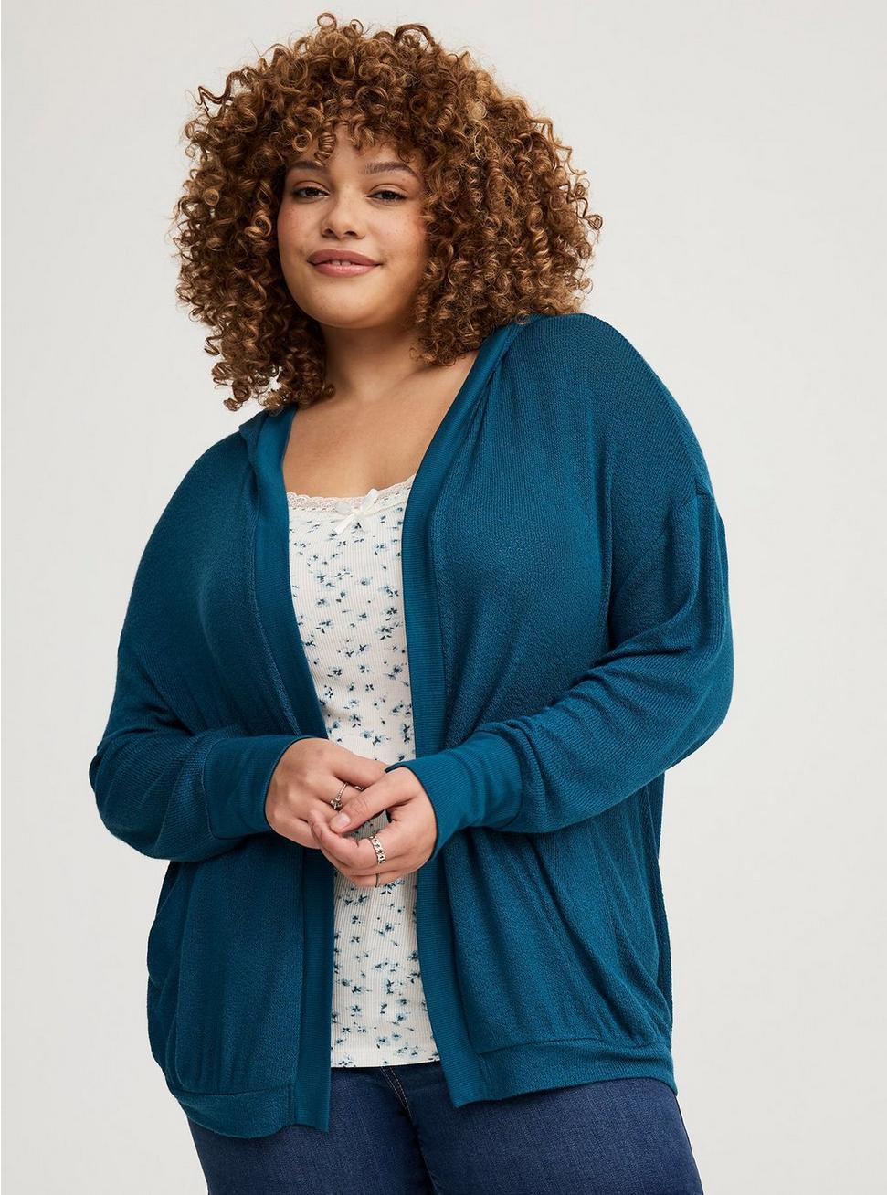 Open Hooded Cardigan Product Image