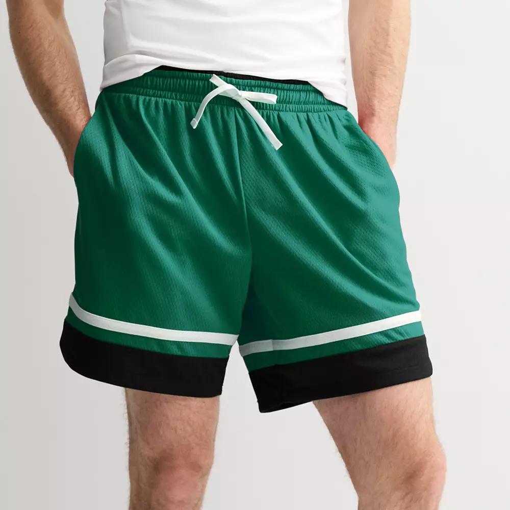 Men's Tek Gear® Retro 8 in. Basketball Shorts, Size: Large, Scotch Green Product Image