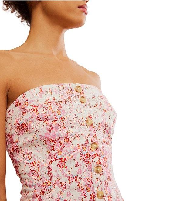 Free People Tomas Printed Strapless Mini Dress Product Image
